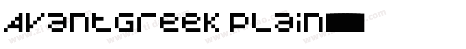 AvantGreek Plain字体转换